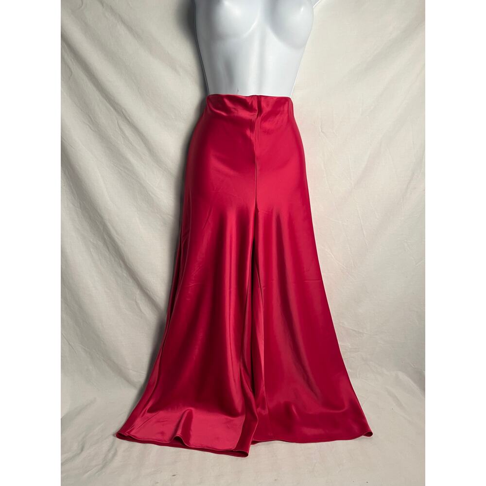Joie Bright Pink Satin Wide Leg Pants NWT Size 10